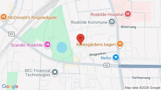 Lejligheder til leje i Roskilde - kort over placeringen