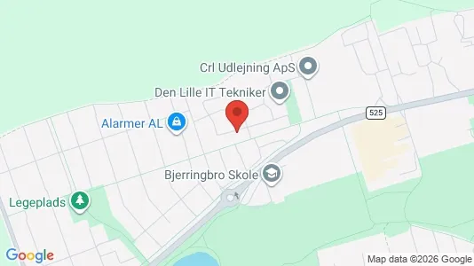 Lejligheder til leje i Bjerringbro - kort over placeringen