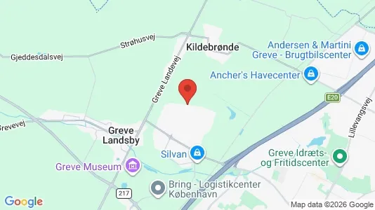 Huse til leje i Greve - kort over placeringen