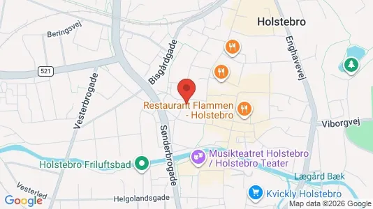 Lejligheder til leje i Holstebro - kort over placeringen
