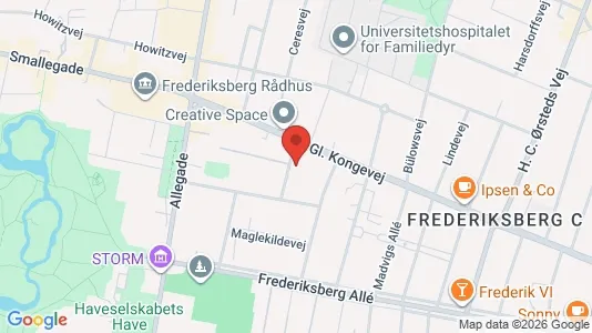 Lejligheder til leje i Vesterbro - kort over placeringen