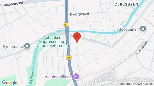 Lejligheder til leje i Århus C - kort over placeringen