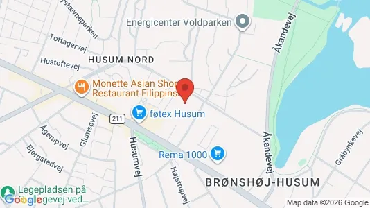 Lejligheder til leje i Brønshøj - kort over placeringen