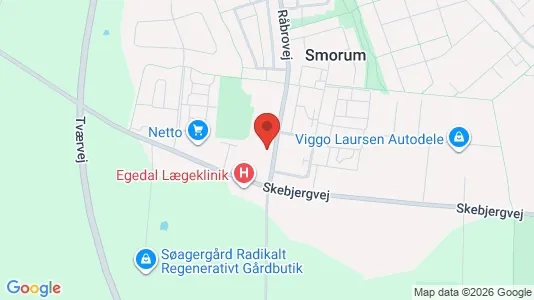Lejligheder til leje i Smørum - kort over placeringen