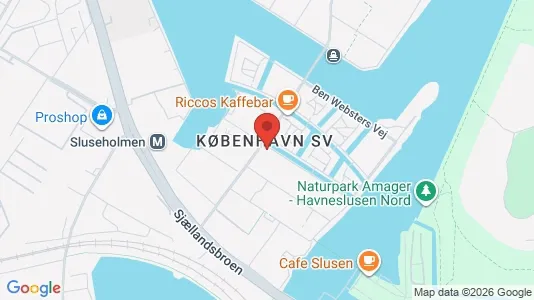 Lejligheder til leje i København SV - kort over placeringen