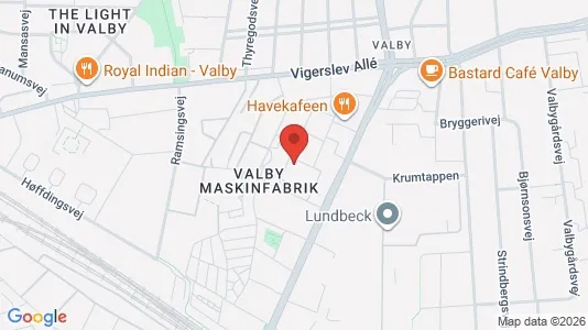 Lejligheder til leje i Valby - kort over placeringen
