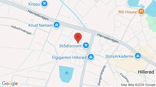 Lejligheder til leje i Hillerød - kort over placeringen