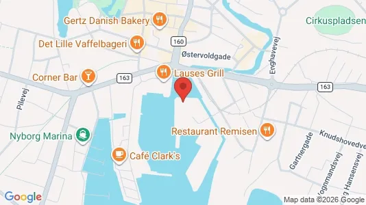 Lejligheder til leje i Nyborg - kort over placeringen