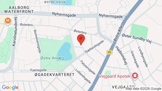 Lejligheder til leje i Aalborg Centrum - kort over placeringen