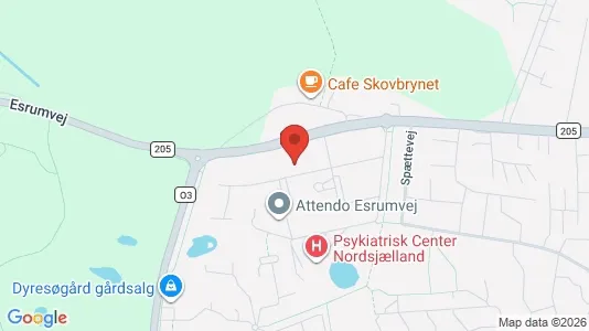 Lejligheder til leje i Helsingør - kort over placeringen