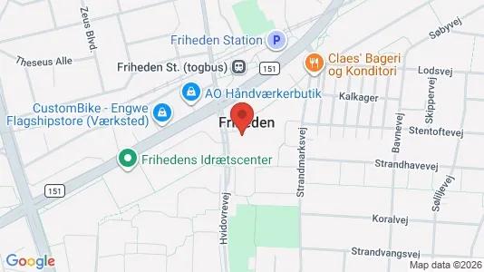 Lejligheder til leje i Hvidovre - kort over placeringen