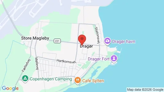 Huse til leje i Dragør - kort over placeringen