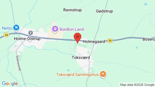 Huse til leje i Holmegaard - kort over placeringen