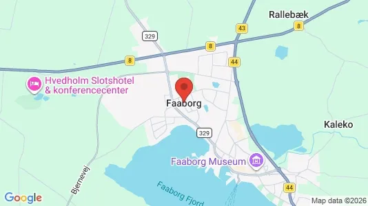Lejligheder til leje i Faaborg - kort over placeringen