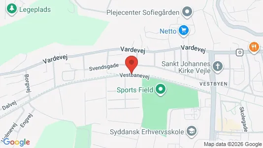 Lejligheder til leje i Vejle Centrum - kort over placeringen