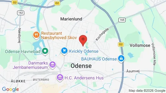 Huse til leje i Odense C - kort over placeringen