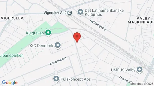 Lejligheder til leje i Valby - kort over placeringen