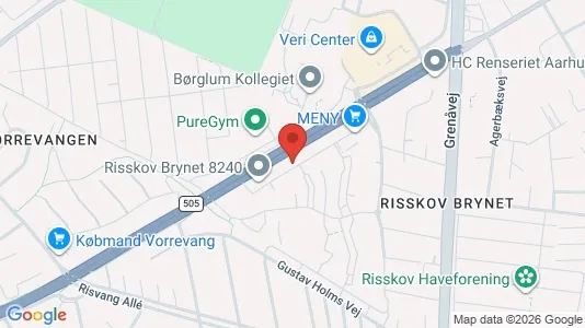 Lejligheder til leje i Risskov - kort over placeringen