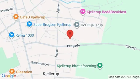 Lejligheder til leje i Kjellerup - kort over placeringen