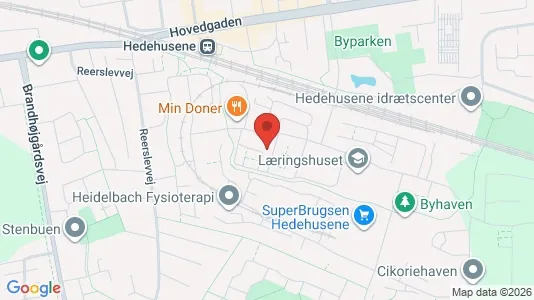 Lejligheder til leje i Hedehusene - kort over placeringen