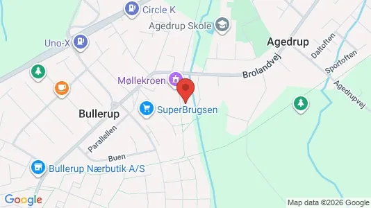 Lejligheder til leje i Agedrup - kort over placeringen
