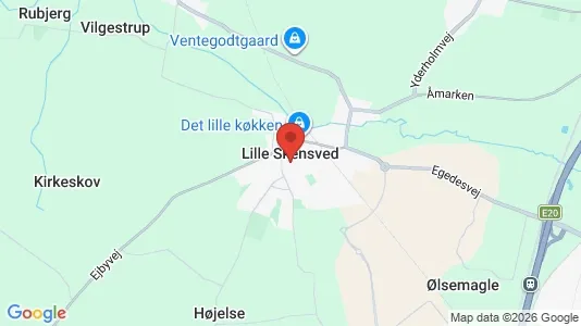 Huse til leje i Lille Skensved - kort over placeringen