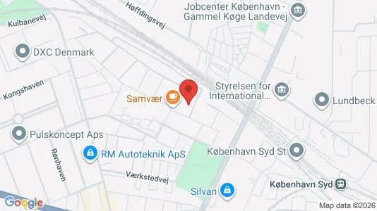 Lejligheder til leje i Valby - kort over placeringen