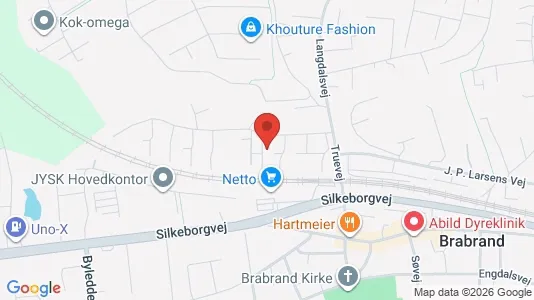 Lejligheder til leje i Brabrand - kort over placeringen