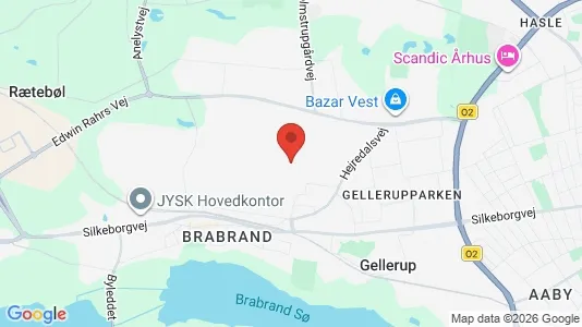 Huse til leje i Brabrand - kort over placeringen