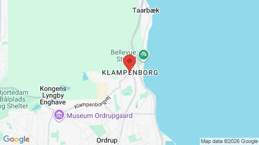 Huse til leje i Klampenborg - kort over placeringen