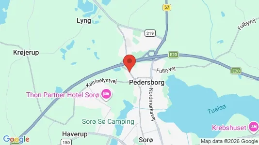 Huse til leje i Sorø - kort over placeringen
