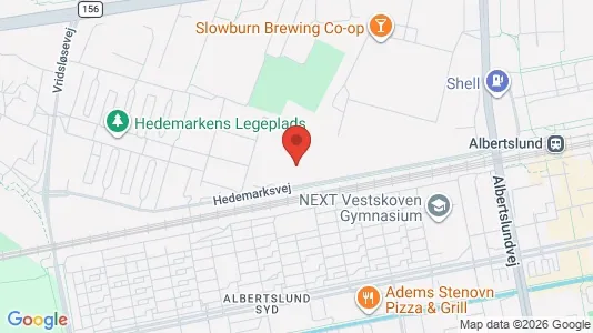 Lejligheder til leje i Albertslund - kort over placeringen