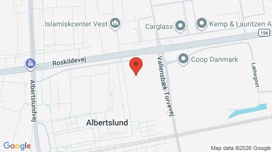 Lejligheder til leje i Albertslund - kort over placeringen