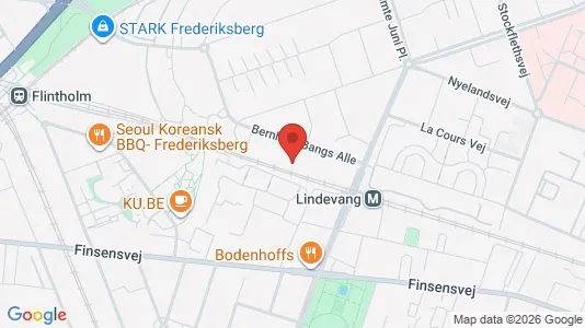 Lejligheder til leje i Frederiksberg - kort over placeringen