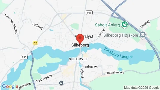 Huse til leje i Silkeborg - kort over placeringen