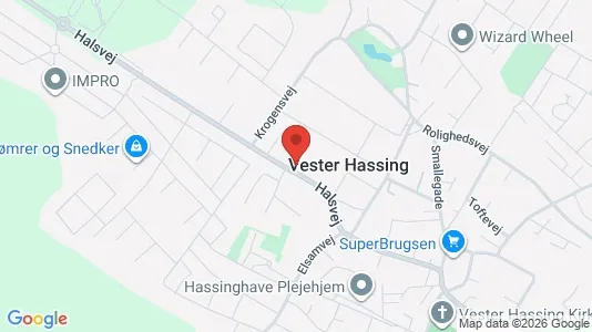 Lejligheder til leje i Vodskov - kort over placeringen