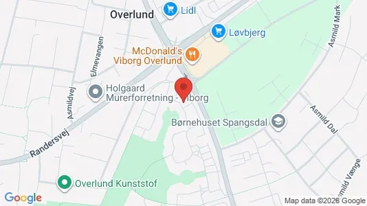 Lejligheder til leje i Viborg - kort over placeringen