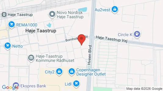 Lejligheder til leje i Taastrup - kort over placeringen