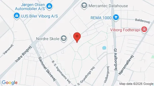Lejligheder til leje i Viborg - kort over placeringen