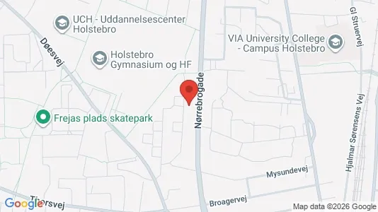 Lejligheder til leje i Holstebro - kort over placeringen