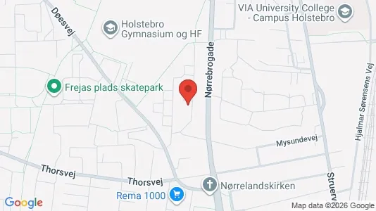 Lejligheder til leje i Holstebro - kort over placeringen