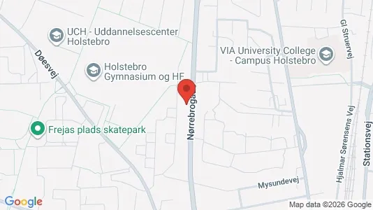 Lejligheder til leje i Holstebro - kort over placeringen
