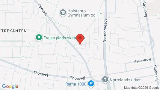 Lejligheder til leje i Holstebro - kort over placeringen