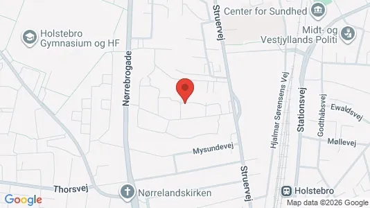 Lejligheder til leje i Holstebro - kort over placeringen
