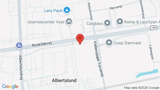Lejligheder til leje i Albertslund - kort over placeringen