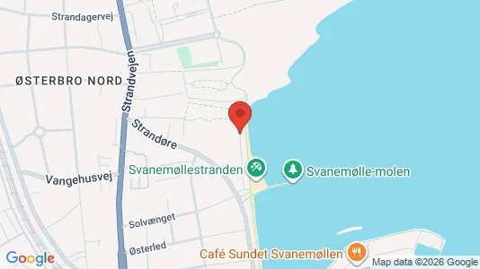 Lejligheder til leje i Østerbro - kort over placeringen