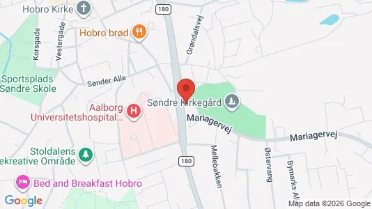 Lejligheder til leje i Hobro - kort over placeringen