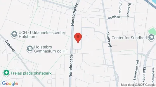 Lejligheder til leje i Holstebro - kort over placeringen