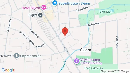 Lejligheder til leje i Skjern - kort over placeringen