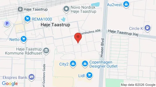 Lejligheder til leje i Taastrup - kort over placeringen